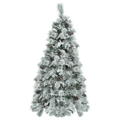 6 Feet Of Spruce Snow Covered Christmas Tree With Pre-installed Lights 6 Feet Of Spruce Snow Covered Christmas Tree With Pre-installed Lights