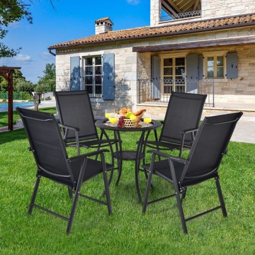 4-Pack Patio Folding Chairs Portable for Outdoor Camping 4-Pack Patio Folding Chairs Portable for Outdoor Camping